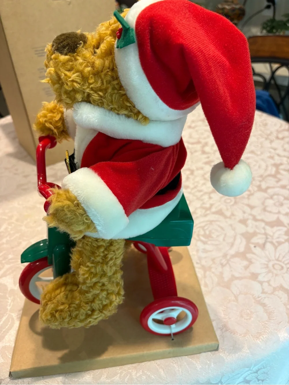 Vintage Teddy Bear On Battery Operated Tricycle 1997